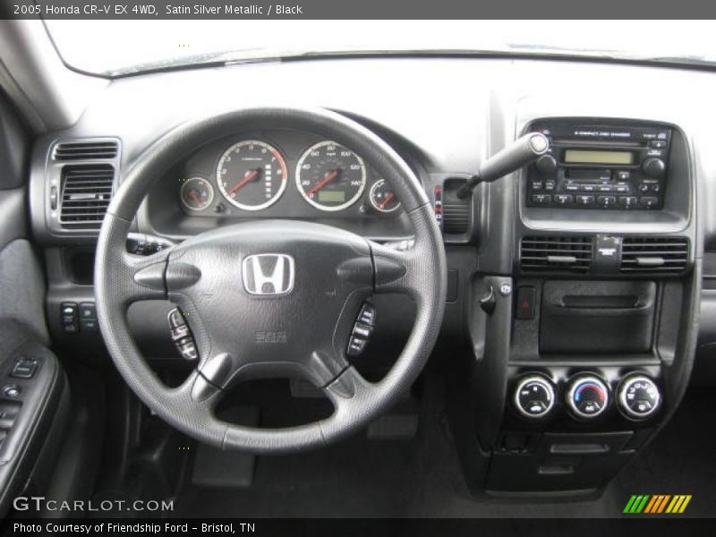 Satin Silver Metallic / Black 2005 Honda CR-V EX 4WD