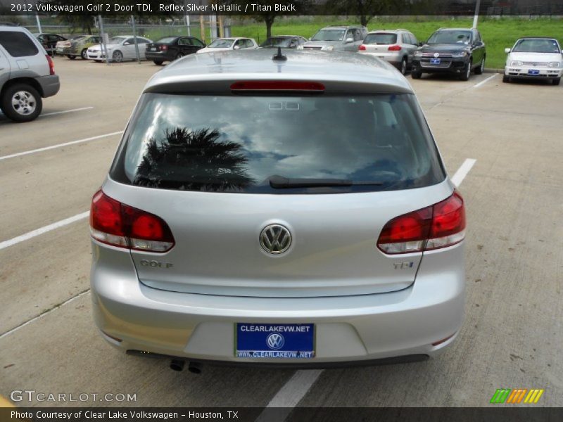 Reflex Silver Metallic / Titan Black 2012 Volkswagen Golf 2 Door TDI