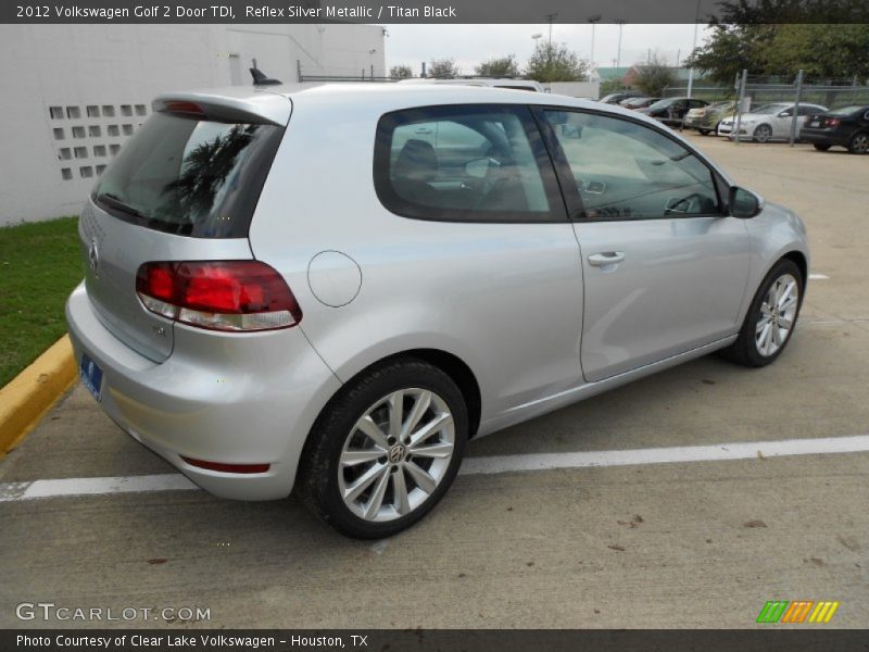 Reflex Silver Metallic / Titan Black 2012 Volkswagen Golf 2 Door TDI