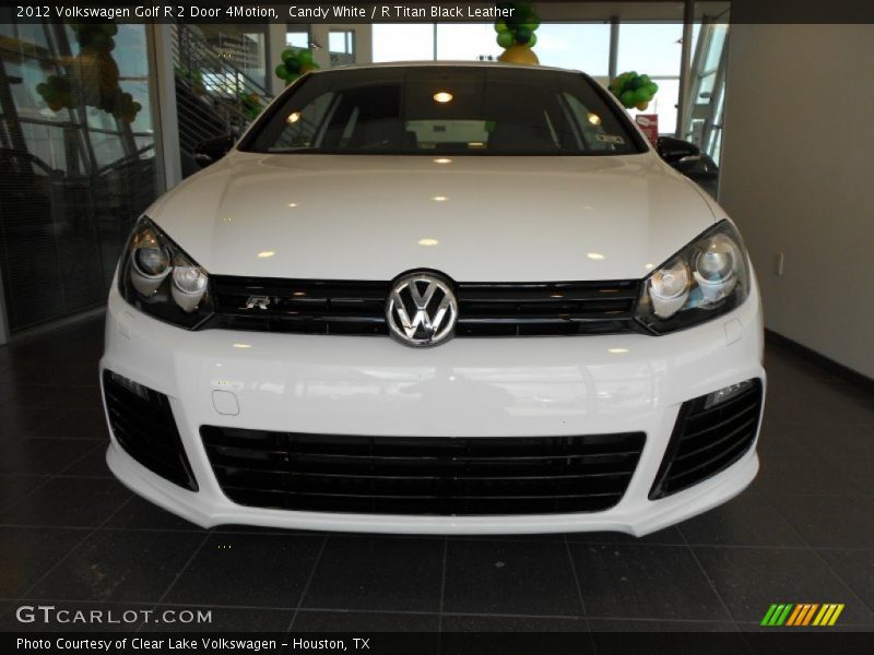 Candy White / R Titan Black Leather 2012 Volkswagen Golf R 2 Door 4Motion