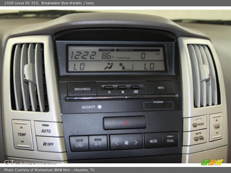 Breakwater Blue Metallic / Ivory 2008 Lexus RX 350