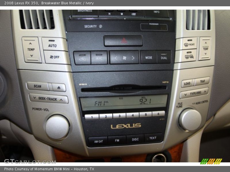 Breakwater Blue Metallic / Ivory 2008 Lexus RX 350