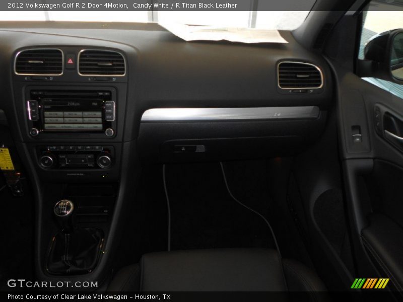 Candy White / R Titan Black Leather 2012 Volkswagen Golf R 2 Door 4Motion