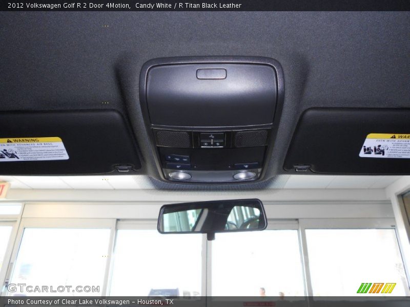 Candy White / R Titan Black Leather 2012 Volkswagen Golf R 2 Door 4Motion