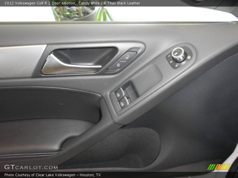 Candy White / R Titan Black Leather 2012 Volkswagen Golf R 2 Door 4Motion