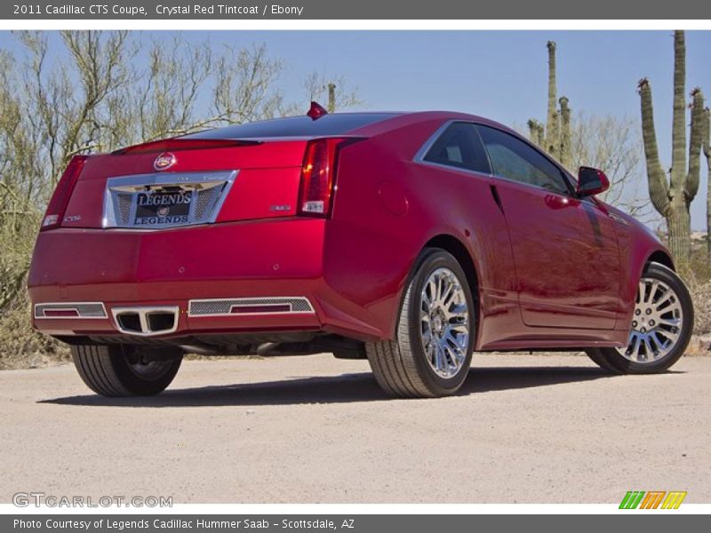 Crystal Red Tintcoat / Ebony 2011 Cadillac CTS Coupe