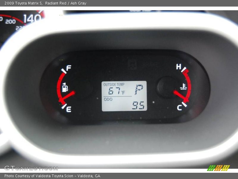 Radiant Red / Ash Gray 2009 Toyota Matrix S