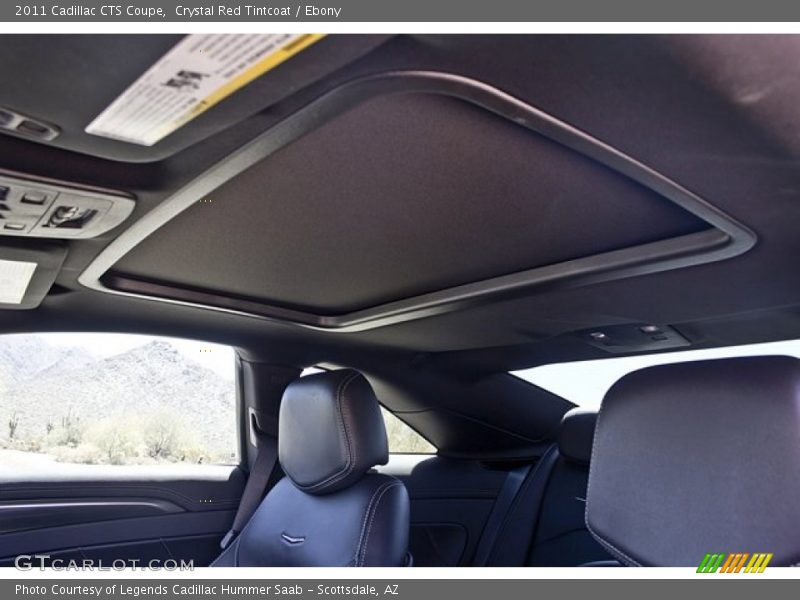 Sunroof of 2011 CTS Coupe