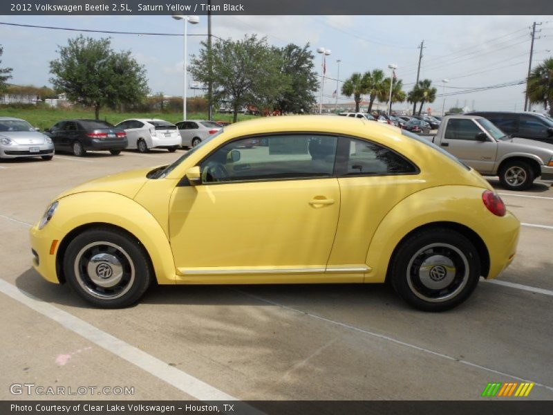 Saturn Yellow / Titan Black 2012 Volkswagen Beetle 2.5L