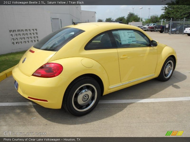Saturn Yellow / Titan Black 2012 Volkswagen Beetle 2.5L