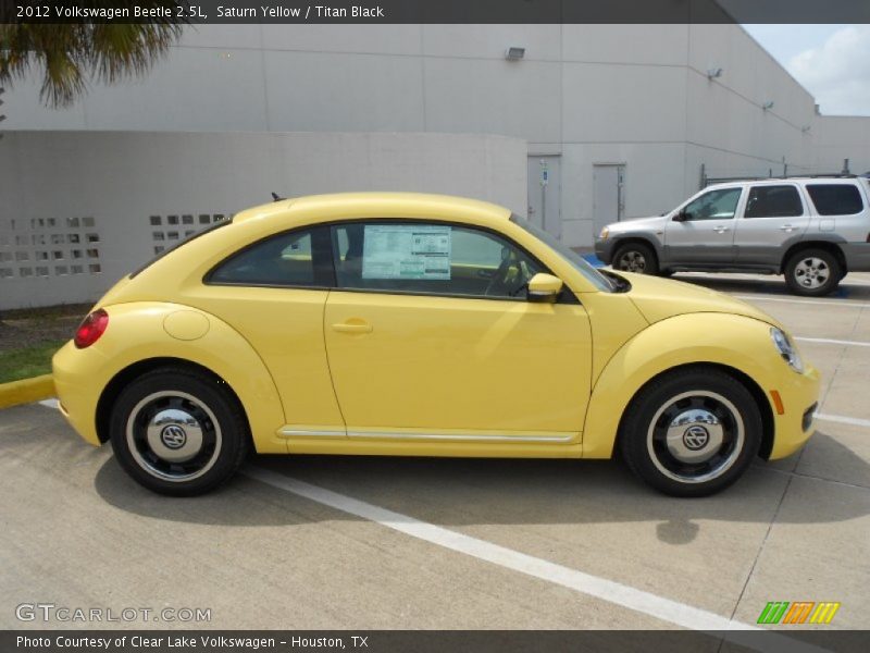 Saturn Yellow / Titan Black 2012 Volkswagen Beetle 2.5L