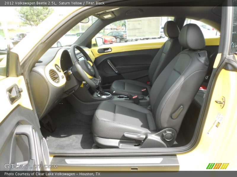 Saturn Yellow / Titan Black 2012 Volkswagen Beetle 2.5L