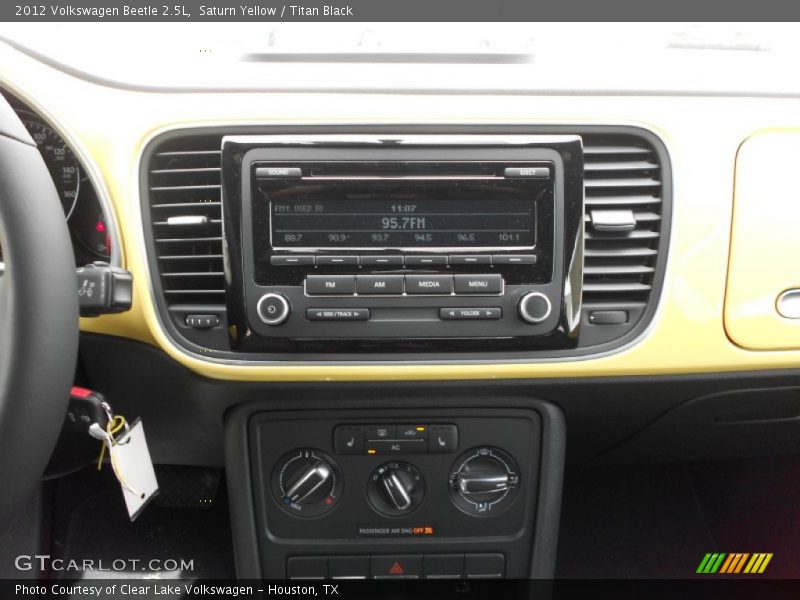 Saturn Yellow / Titan Black 2012 Volkswagen Beetle 2.5L