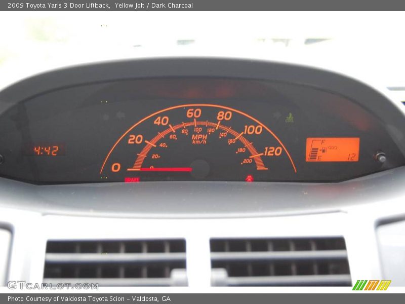 Yellow Jolt / Dark Charcoal 2009 Toyota Yaris 3 Door Liftback