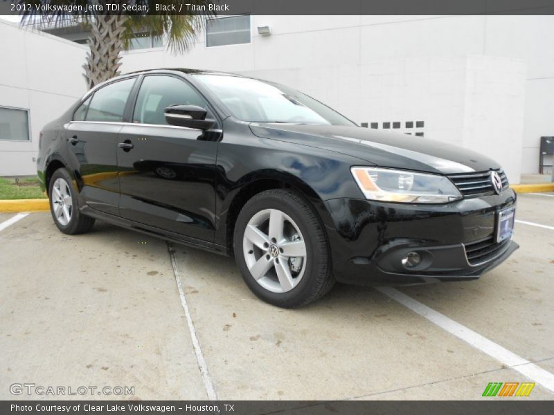 Black / Titan Black 2012 Volkswagen Jetta TDI Sedan