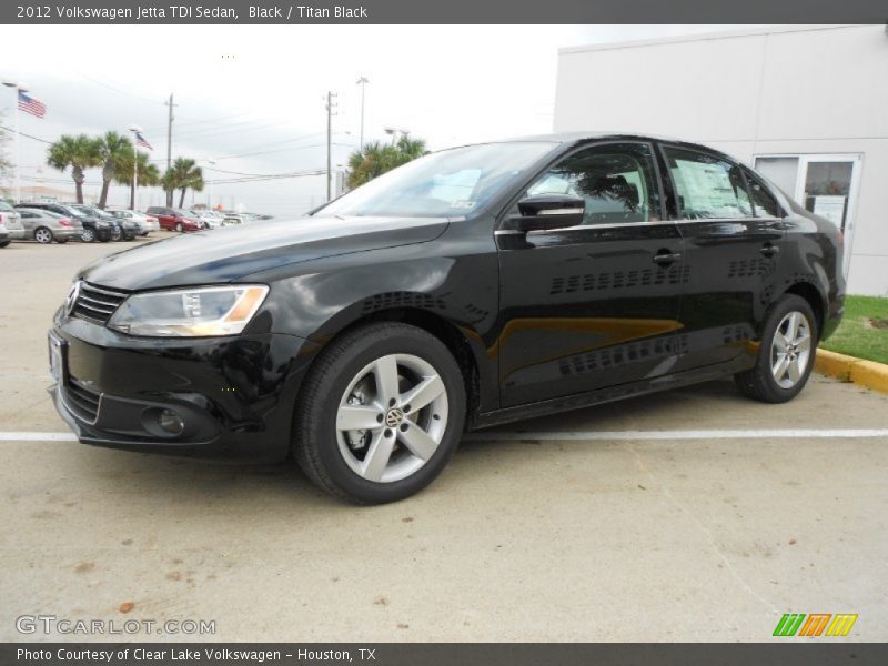 Black / Titan Black 2012 Volkswagen Jetta TDI Sedan