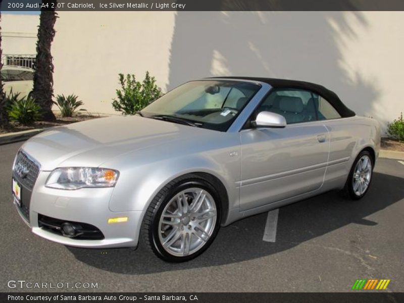 Ice Silver Metallic / Light Grey 2009 Audi A4 2.0T Cabriolet