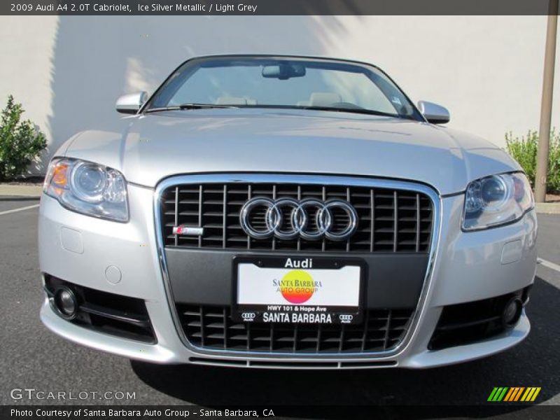 Ice Silver Metallic / Light Grey 2009 Audi A4 2.0T Cabriolet