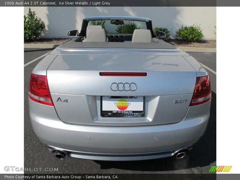 Ice Silver Metallic / Light Grey 2009 Audi A4 2.0T Cabriolet
