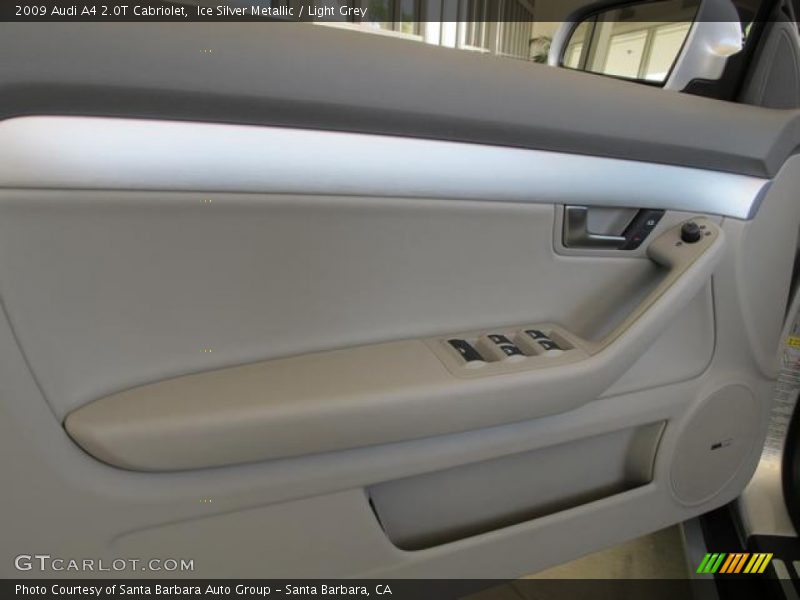 Ice Silver Metallic / Light Grey 2009 Audi A4 2.0T Cabriolet