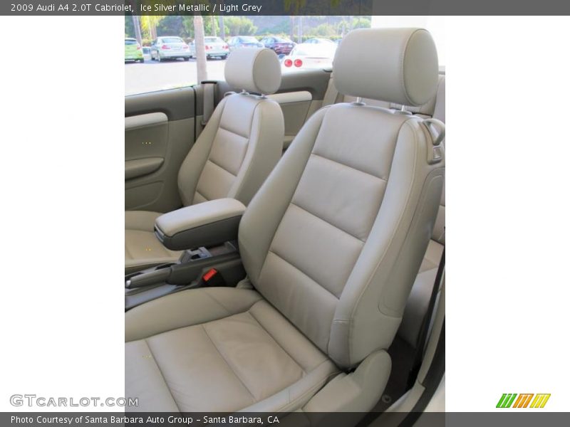 Ice Silver Metallic / Light Grey 2009 Audi A4 2.0T Cabriolet
