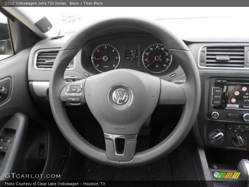Black / Titan Black 2012 Volkswagen Jetta TDI Sedan