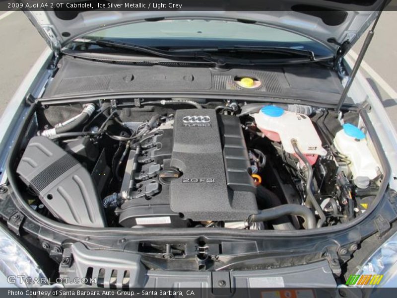 Ice Silver Metallic / Light Grey 2009 Audi A4 2.0T Cabriolet
