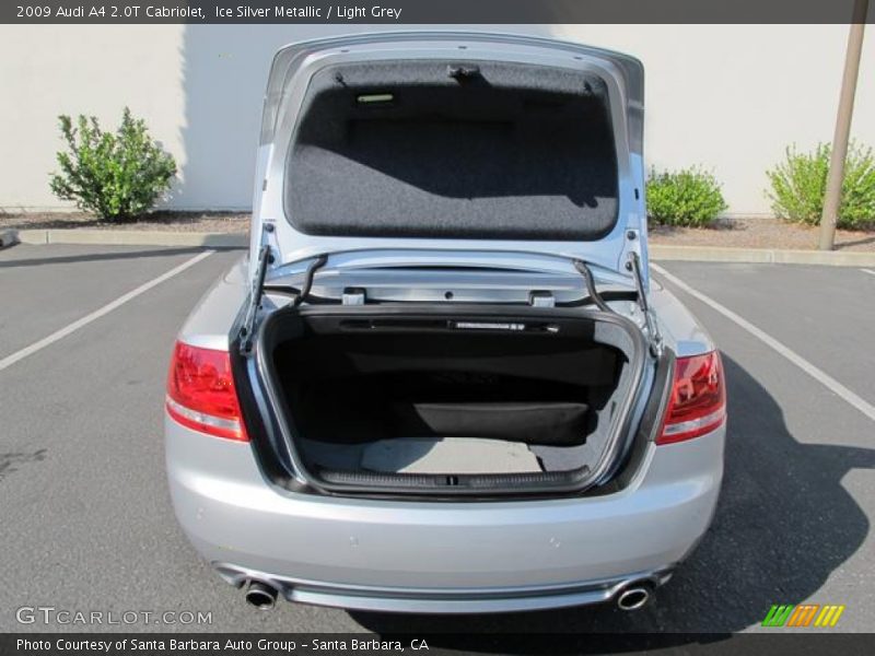 Ice Silver Metallic / Light Grey 2009 Audi A4 2.0T Cabriolet