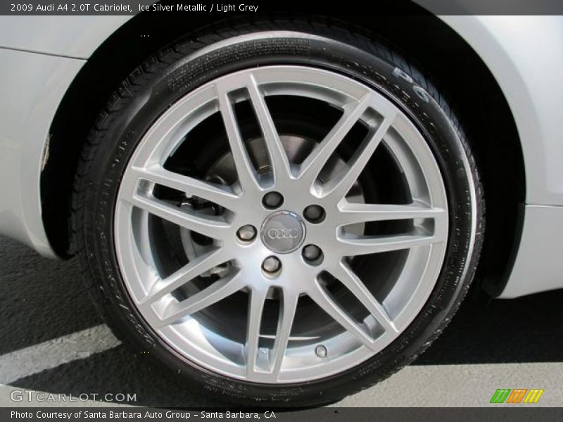 Ice Silver Metallic / Light Grey 2009 Audi A4 2.0T Cabriolet