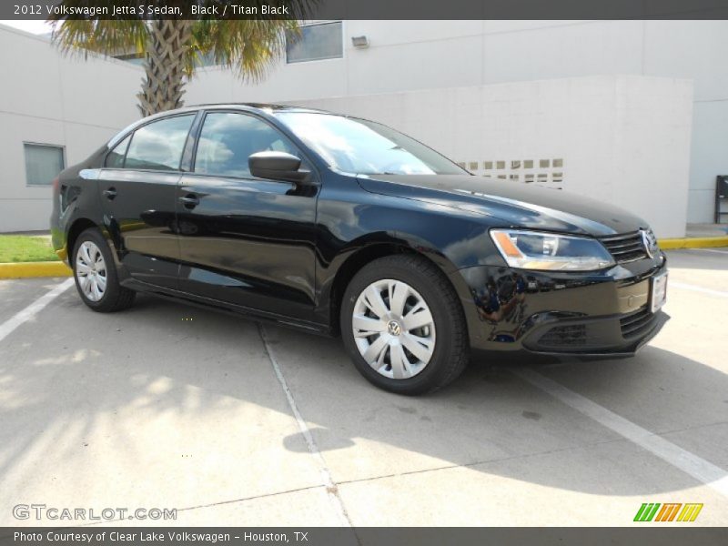 Black / Titan Black 2012 Volkswagen Jetta S Sedan