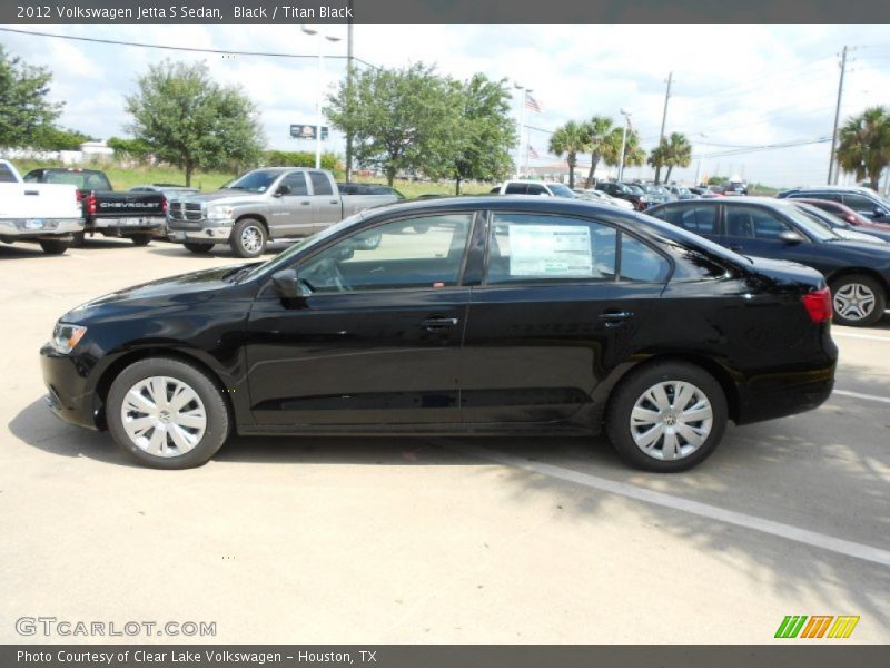 Black / Titan Black 2012 Volkswagen Jetta S Sedan