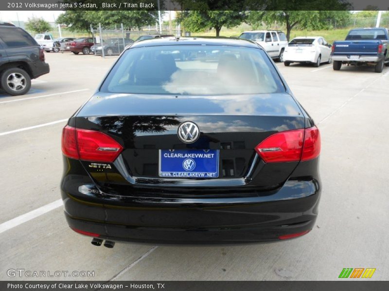 Black / Titan Black 2012 Volkswagen Jetta S Sedan