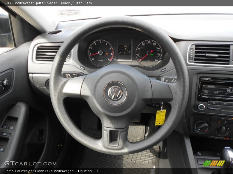 Black / Titan Black 2012 Volkswagen Jetta S Sedan
