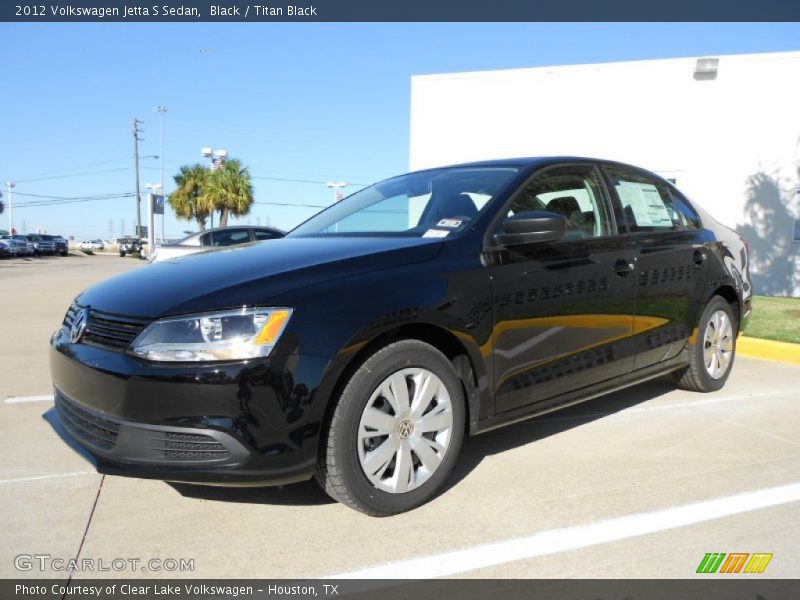 Black / Titan Black 2012 Volkswagen Jetta S Sedan