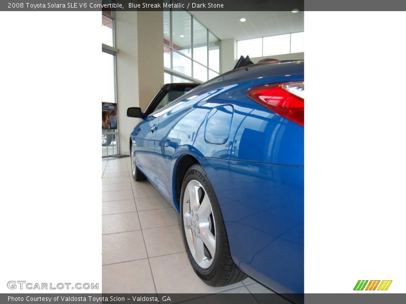 Blue Streak Metallic / Dark Stone 2008 Toyota Solara SLE V6 Convertible