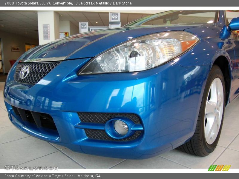 Blue Streak Metallic / Dark Stone 2008 Toyota Solara SLE V6 Convertible