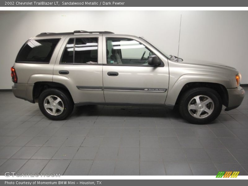 Sandalwood Metallic / Dark Pewter 2002 Chevrolet TrailBlazer LT