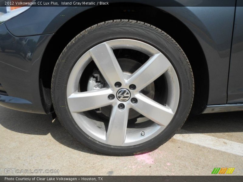 Island Gray Metallic / Black 2012 Volkswagen CC Lux Plus