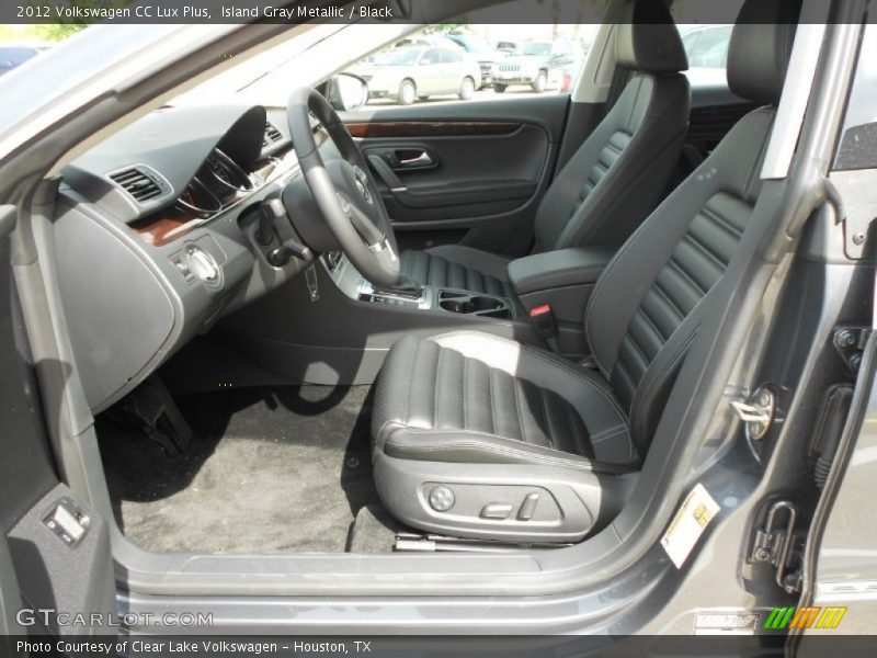 Island Gray Metallic / Black 2012 Volkswagen CC Lux Plus
