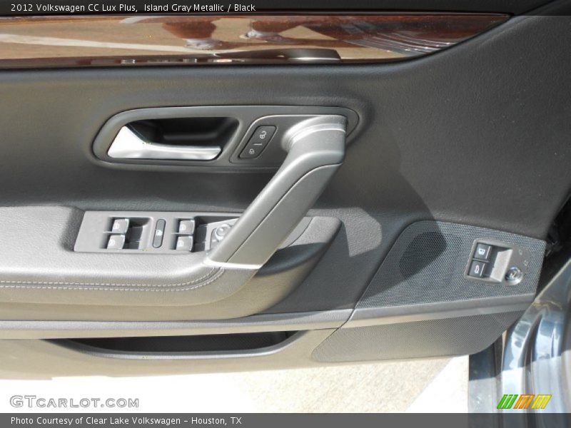 Island Gray Metallic / Black 2012 Volkswagen CC Lux Plus