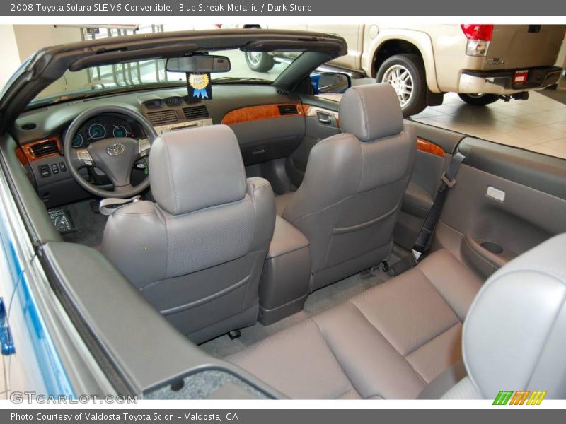 Blue Streak Metallic / Dark Stone 2008 Toyota Solara SLE V6 Convertible
