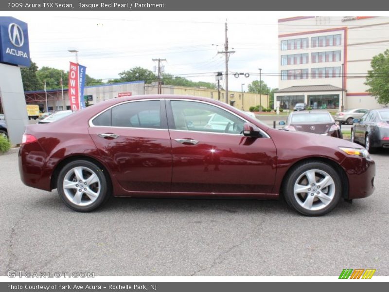 Basque Red Pearl / Parchment 2009 Acura TSX Sedan
