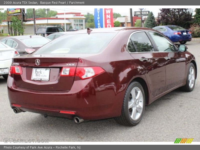 Basque Red Pearl / Parchment 2009 Acura TSX Sedan