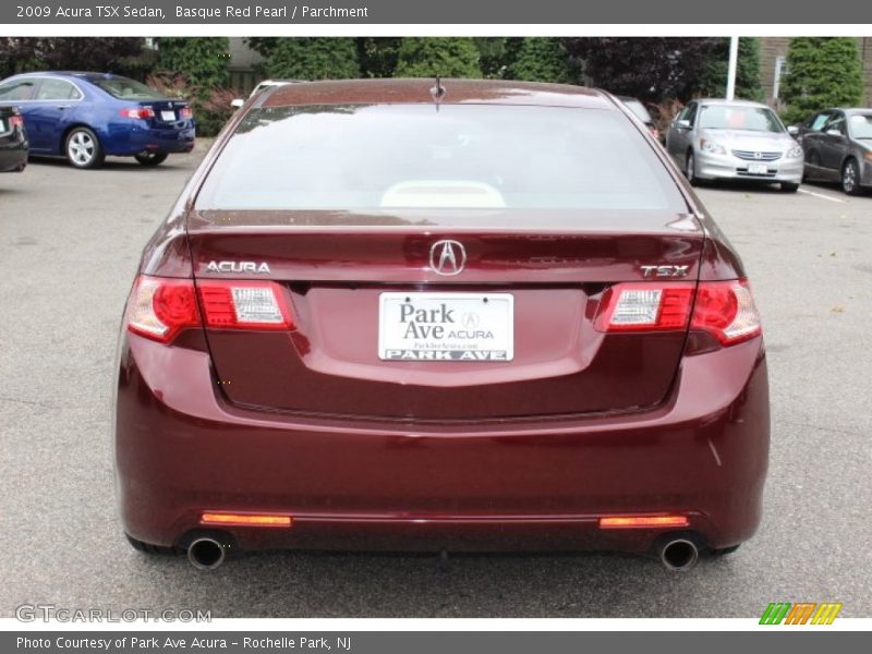 Basque Red Pearl / Parchment 2009 Acura TSX Sedan