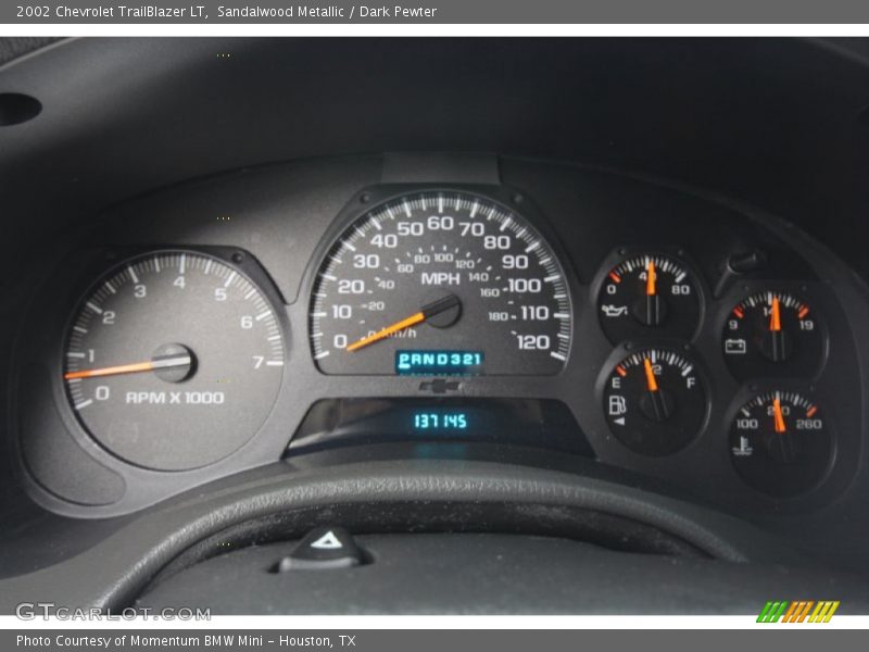 Sandalwood Metallic / Dark Pewter 2002 Chevrolet TrailBlazer LT