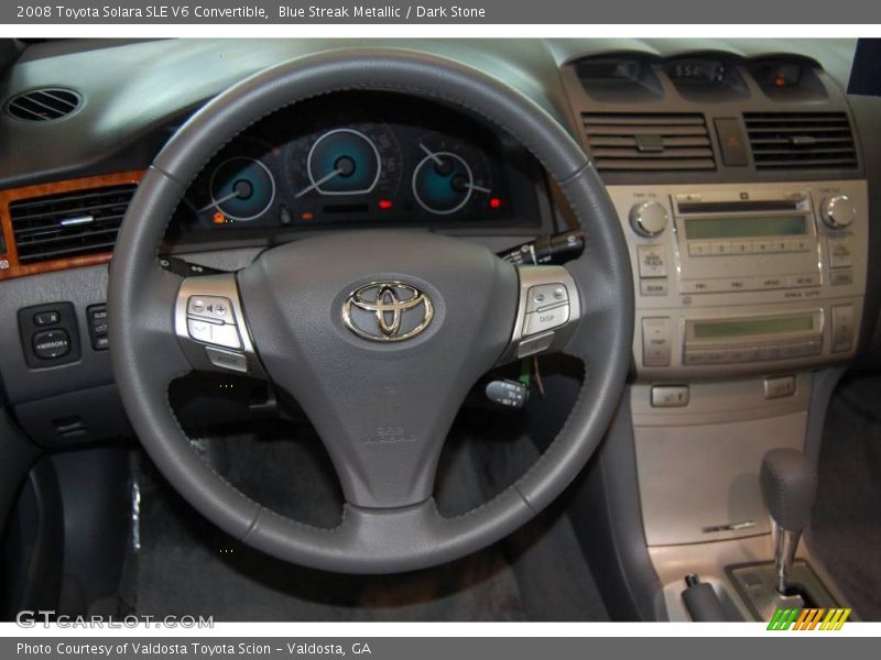 Blue Streak Metallic / Dark Stone 2008 Toyota Solara SLE V6 Convertible