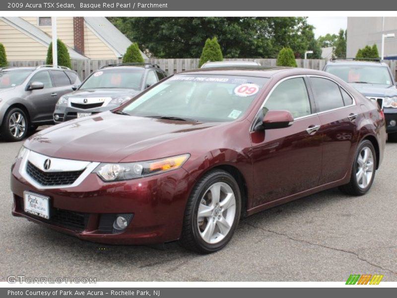 Basque Red Pearl / Parchment 2009 Acura TSX Sedan