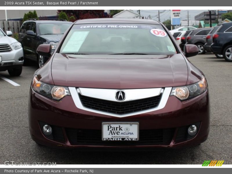 Basque Red Pearl / Parchment 2009 Acura TSX Sedan