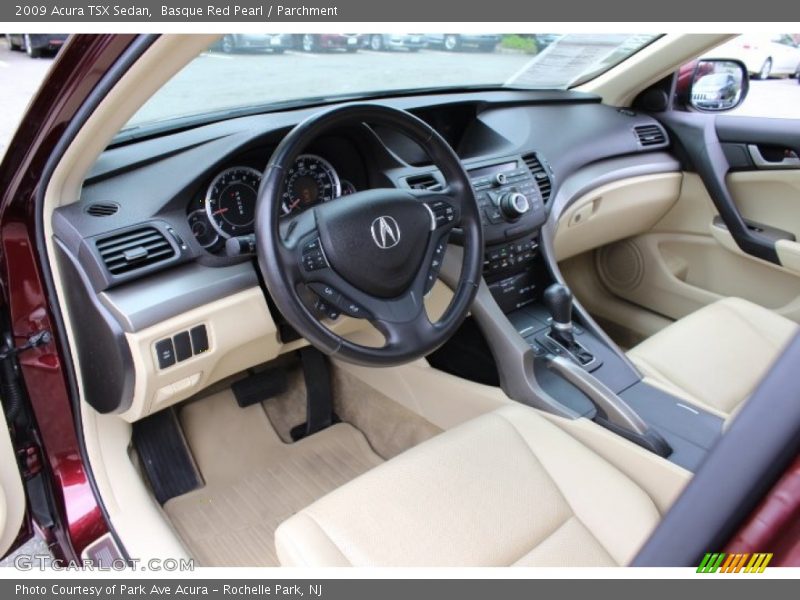 Basque Red Pearl / Parchment 2009 Acura TSX Sedan