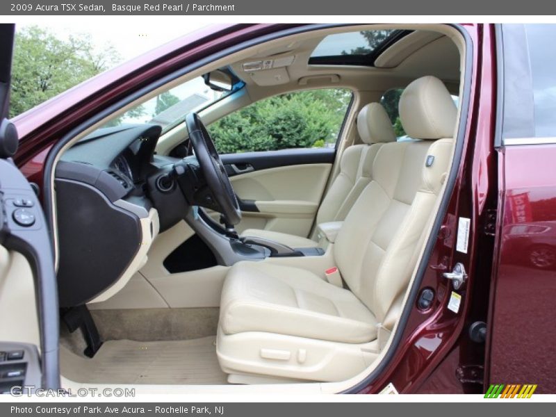 Basque Red Pearl / Parchment 2009 Acura TSX Sedan